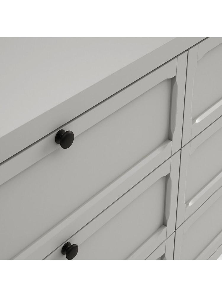 La Redoute Intérieurs Light Grey Eugenie Chest of 6 Drawers - Image 4 of 4