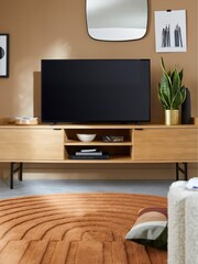 La Redoute Intérieurs Oak Volga 175cm Large TV Unit - Image 1 of 6