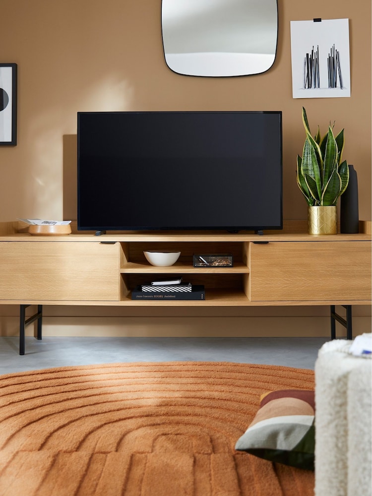 La Redoute Intérieurs Oak Volga 175cm Large TV Unit - Image 1 of 6