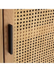 La Redoute Intérieurs Natural Waska Oak And Rattan Single Wardrobe - Image 5 of 5