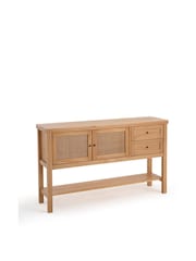 La Redoute Intérieurs Natural Gabin Pine & Rattan Sideboard - Image 3 of 5