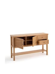 La Redoute Intérieurs Natural Gabin Pine & Rattan Sideboard - Image 4 of 5