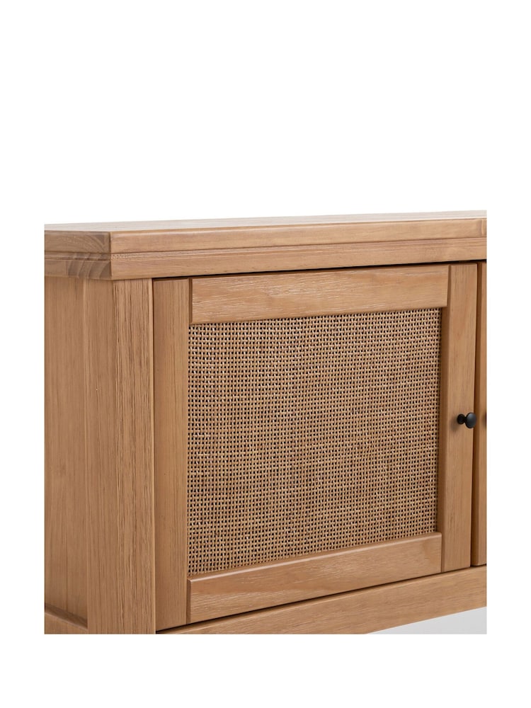 La Redoute Intérieurs Natural Gabin Pine & Rattan Sideboard - Image 5 of 5