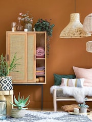 La Redoute Intérieurs Oak Waska 2-Door Cane Sideboard - Image 1 of 5