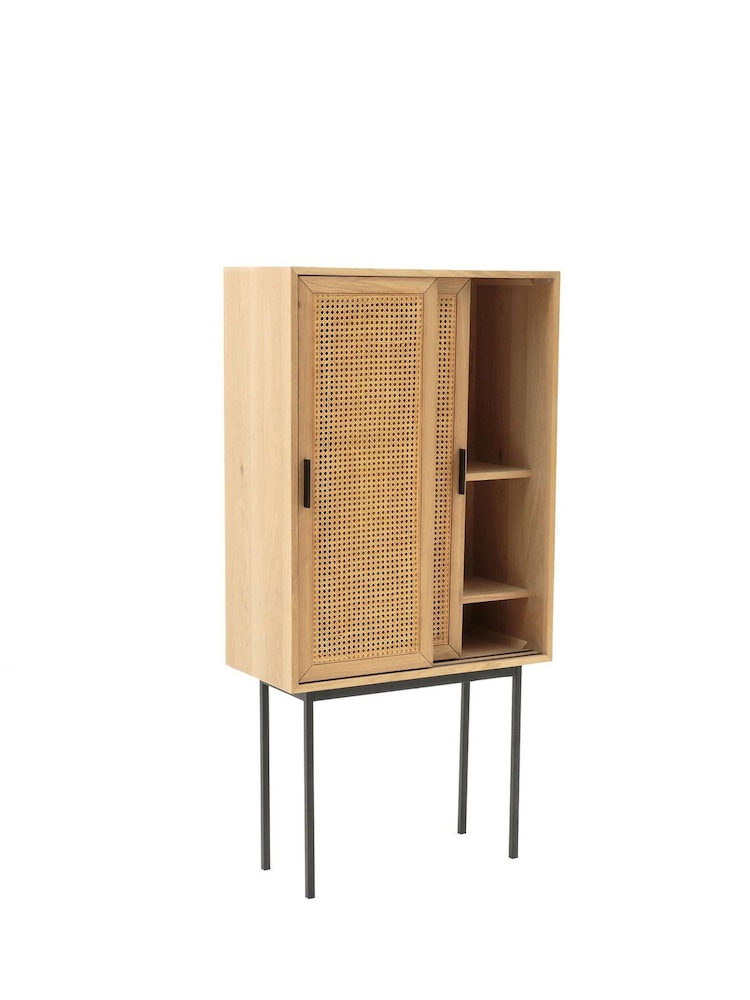 La Redoute Intérieurs Oak Waska 2-Door Cane Sideboard - Image 5 of 5