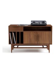 La Redoute Intérieurs Walnut Larsen Vinyl Storage Cabinet - Image 4 of 6