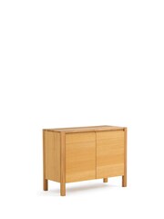 La Redoute Intérieurs Black Adelita Oak Veneer 2-Door Sideboard - Image 3 of 5