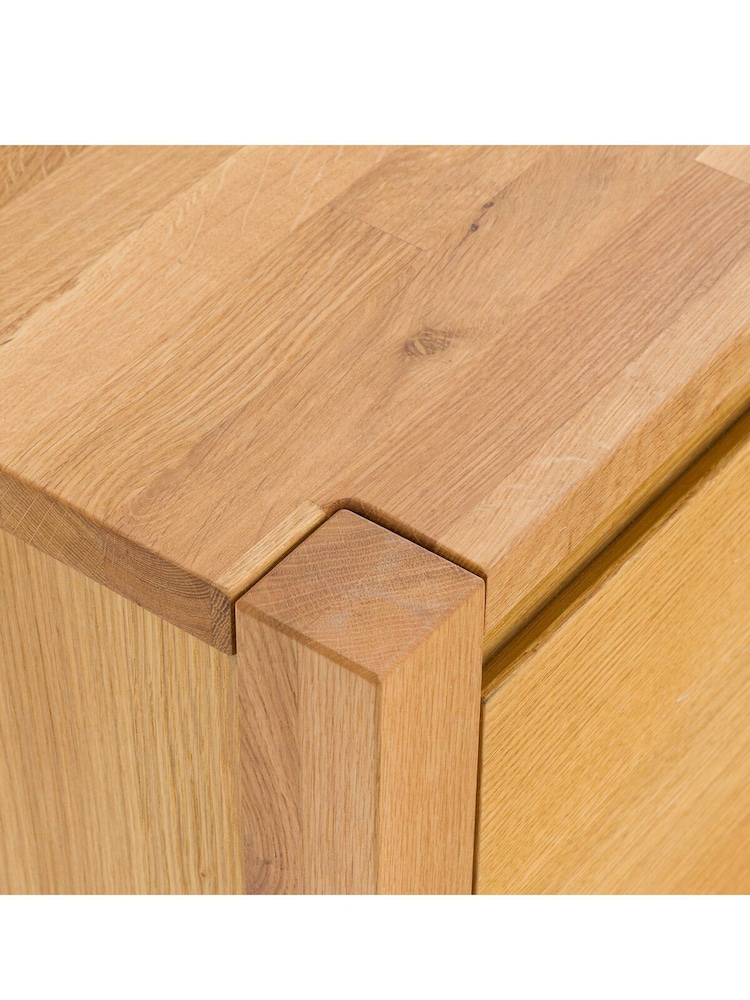 La Redoute Intérieurs Black Adelita Oak Veneer 2-Door Sideboard - Image 5 of 5