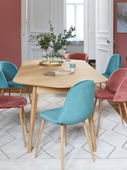 La Redoute Intérieurs Oak Biface Veneer 4 to 10 Seater Ext Dining Table - Image 1 of 6