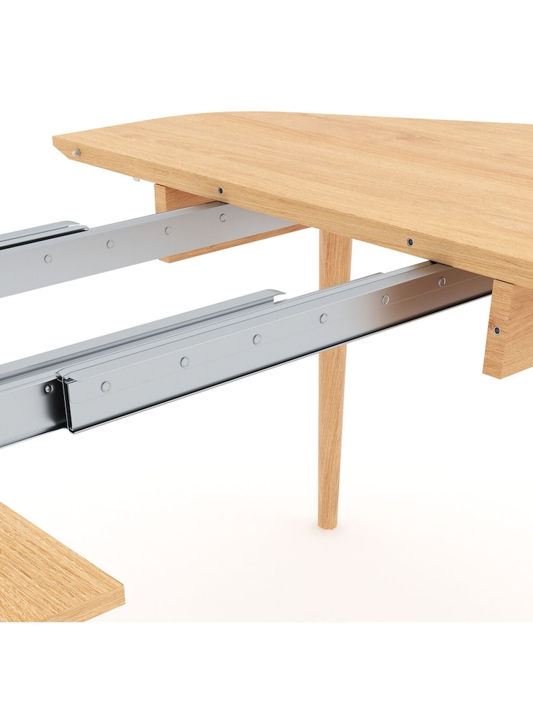 La Redoute Intérieurs Oak Biface Veneer 4 to 10 Seater Ext Dining Table - Image 6 of 6
