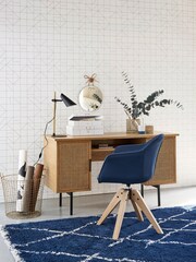 La Redoute Intérieurs Oak Waska Double Cabinet Desk - Image 1 of 5