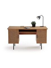 La Redoute Intérieurs Oak Waska Double Cabinet Desk - Image 2 of 5