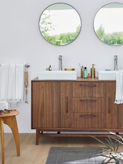 La Redoute Intérieurs Walnut Larsen Veneer Bathroom Vanity Unit - Image 1 of 6