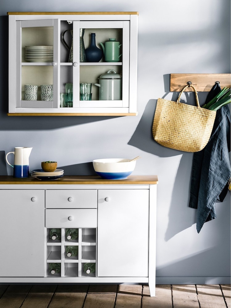 La Redoute Intérieurs White Alvina Pine Kitchen Sideboard - Image 1 of 6
