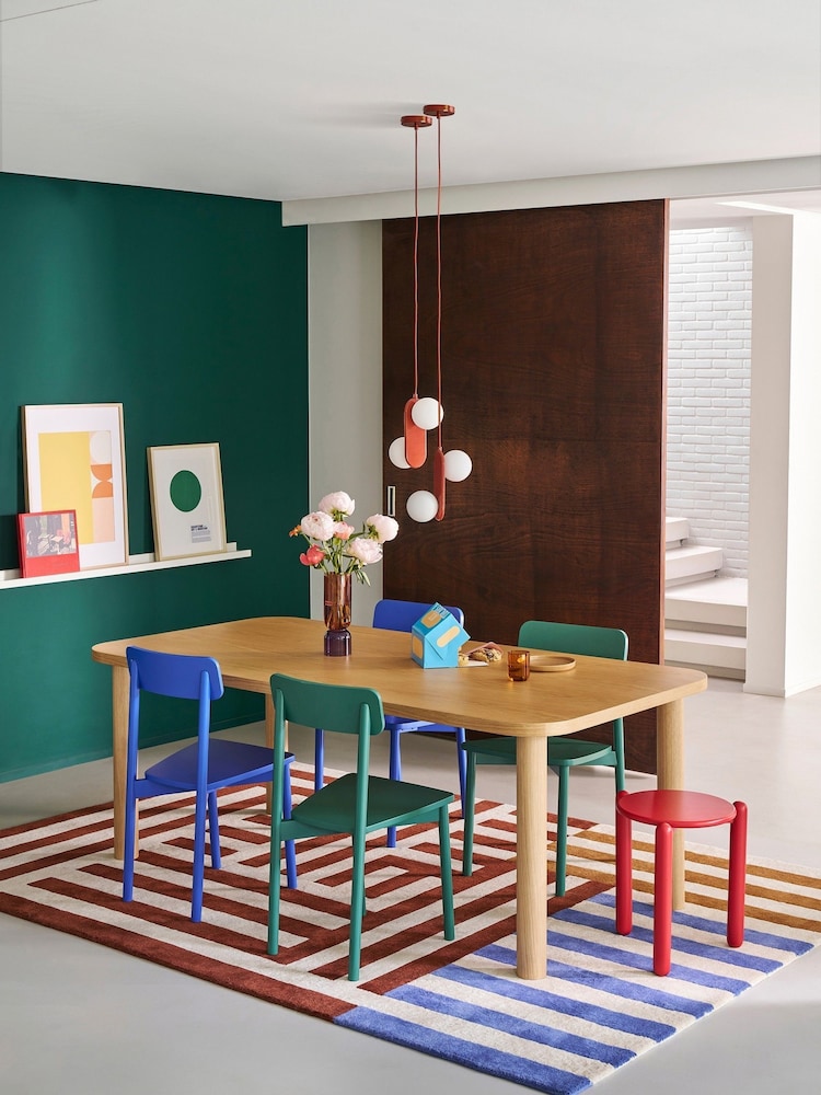 La Redoute Intérieurs Natural Biface Oak Veneer 8 Seater Dining Table - Image 1 of 6