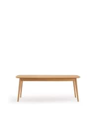 La Redoute Intérieurs Natural Biface Oak Veneer 8 Seater Dining Table - Image 2 of 6