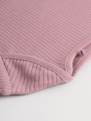 Pink Baby Long Sleeve Bodysuits 5 Pack - Image 11 of 15