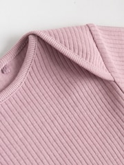 Pink Baby Short Sleeve Bodysuits 5 Pack - Image 11 of 13