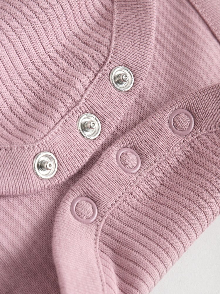 Pink Baby Short Sleeve Bodysuits 5 Pack - Image 13 of 13