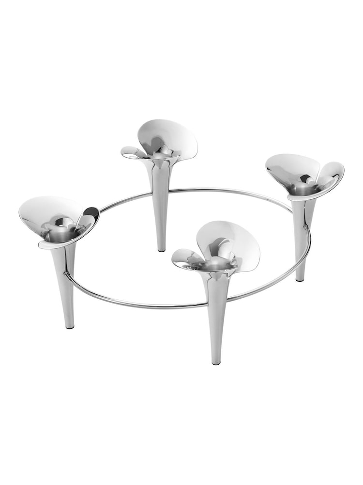 Georg Jensen Silver Bloom Botanica Taper Candle Holder - Image 3 of 3