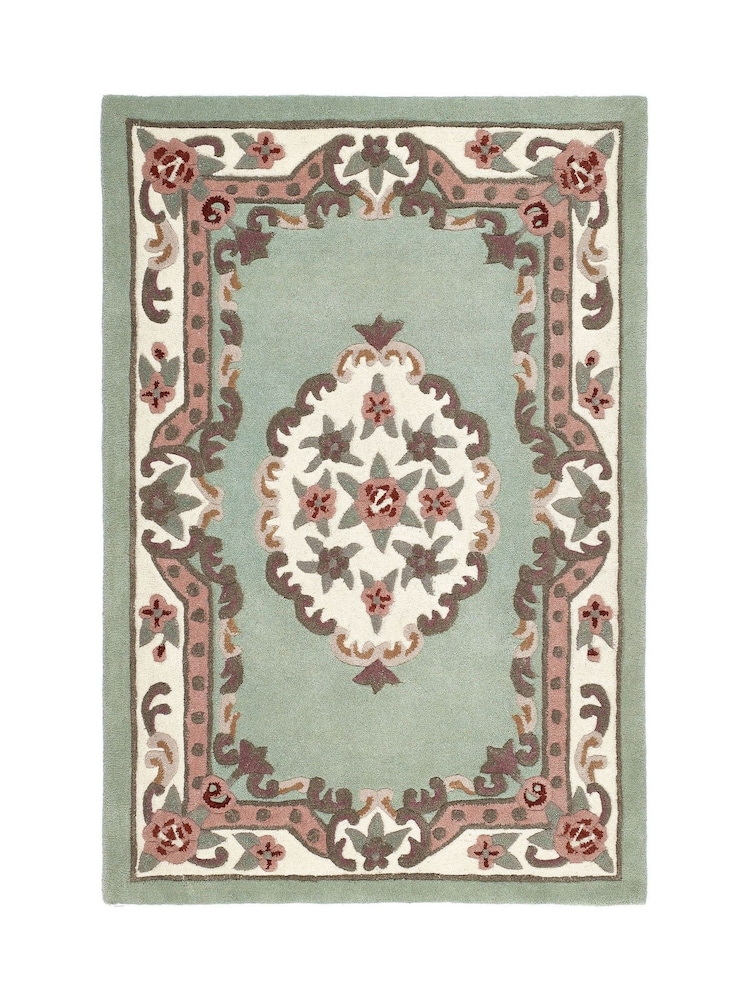 Origin Rug Collection. Green Shensi Wool Rug - Image 2 of 6