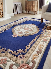 Origin Rug Collection. Blue Shensi Wool Rug - Image 1 of 6