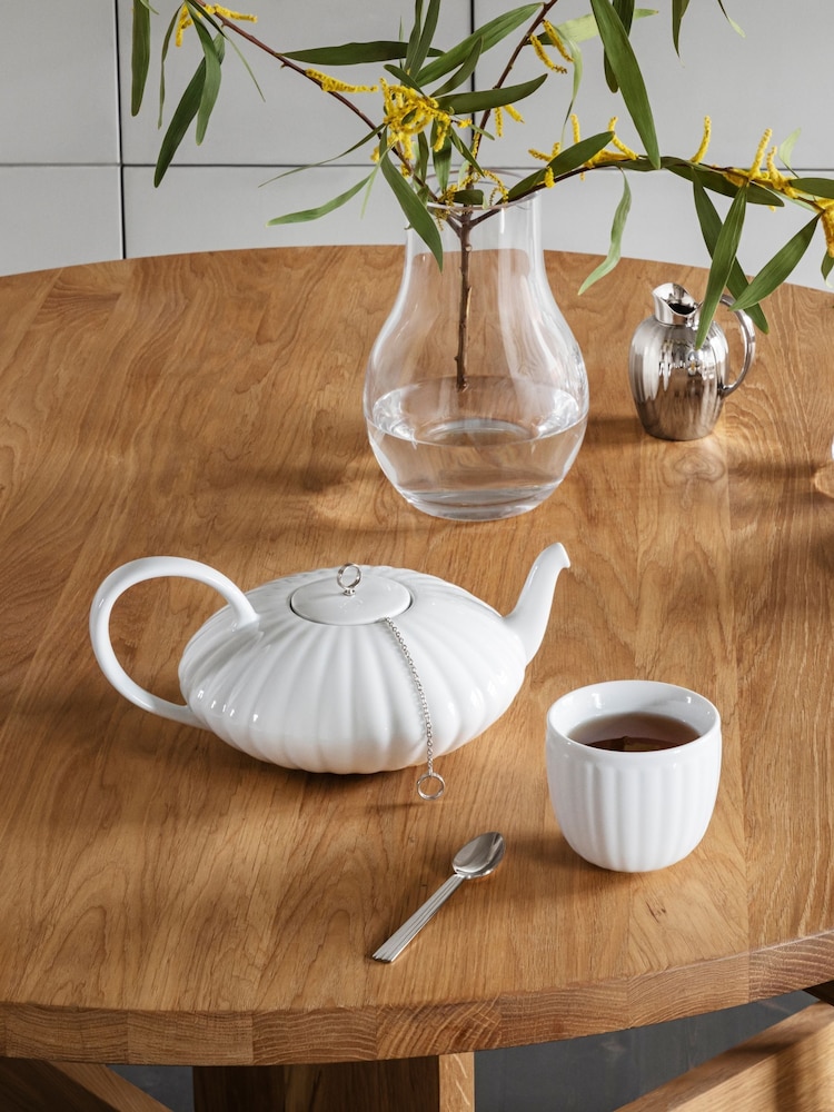 Georg Jensen White Bernadotte Tea Pot - Image 1 of 3