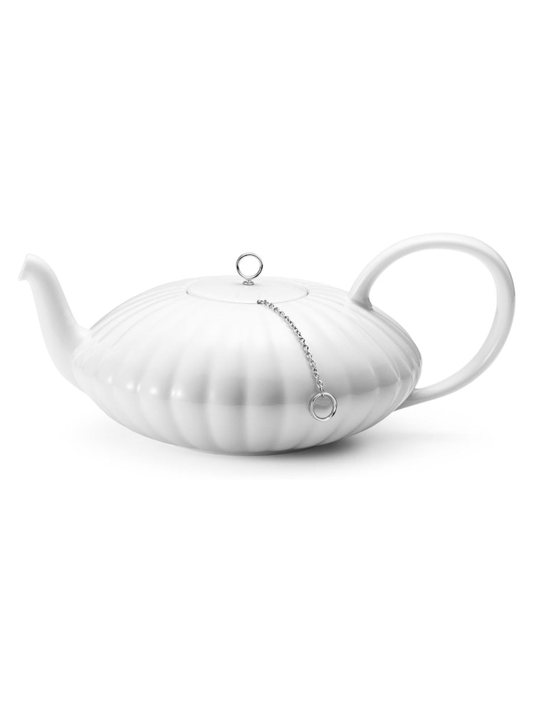 Georg Jensen White Bernadotte Tea Pot - Image 2 of 3