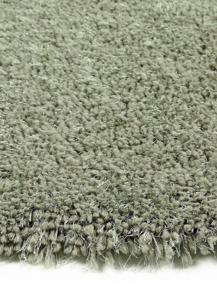 Origin Rug Collection. Green Chicago Soft Shaggy Rug - Image 3 of 6