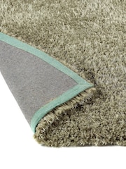 Origin Rug Collection. Green Chicago Soft Shaggy Rug - Image 4 of 6