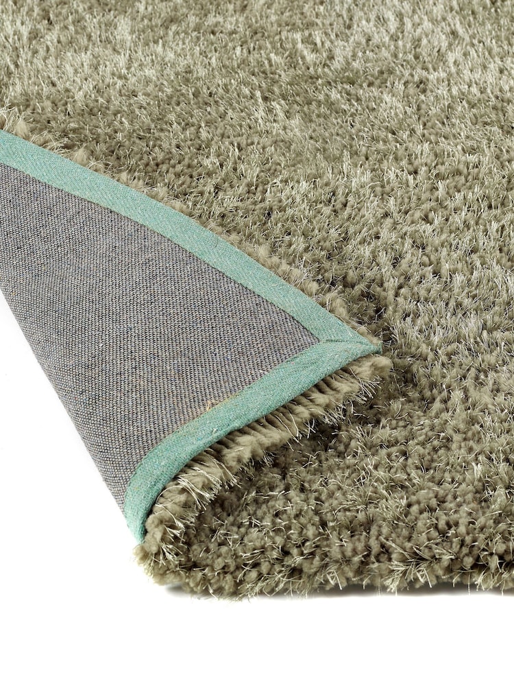 Origin Rug Collection. Green Chicago Soft Shaggy Rug - Image 4 of 6