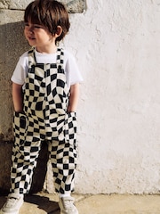 Black/Ecru Checkerboard - Peto (3 meses-7 años) - Imagen 1 de 8