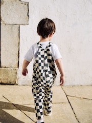 Black/Ecru Checkerboard - Peto (3 meses-7 años) - Imagen 2 de 8