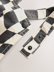Black/Ecru Checkerboard - Peto (3 meses-7 años) - Imagen 7 de 8