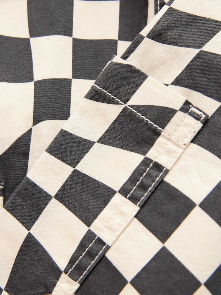 Black/Ecru Checkerboard - Peto (3 meses-7 años) - Imagen 8 de 8