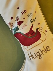 Personalised Santa’s Sleigh Christmas Stockings by My 1st Years - Image 2 of 4