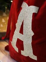 Personalised Red Velvet Initial Sack by My 1st Years - Image 2 of 3