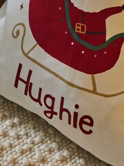 Personalised Santa Sleigh Canvas Christmas Gift Sack by My 1st Years - Image 2 of 4