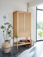 La Redoute Intérieurs Natural Gabin Solid Pine & Cane Sideboard - Image 1 of 6