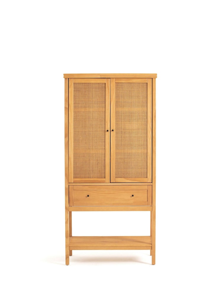 La Redoute Intérieurs Natural Gabin Solid Pine & Cane Sideboard - Image 2 of 6