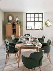 La Redoute Intérieurs Natural Biface 4 to 10 Seater Extendable Dining Table - Image 1 of 6