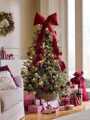 Burgandy Foliage Luxury Set of 3, 3m Christmas Wrapping Papers - Image 4 of 4
