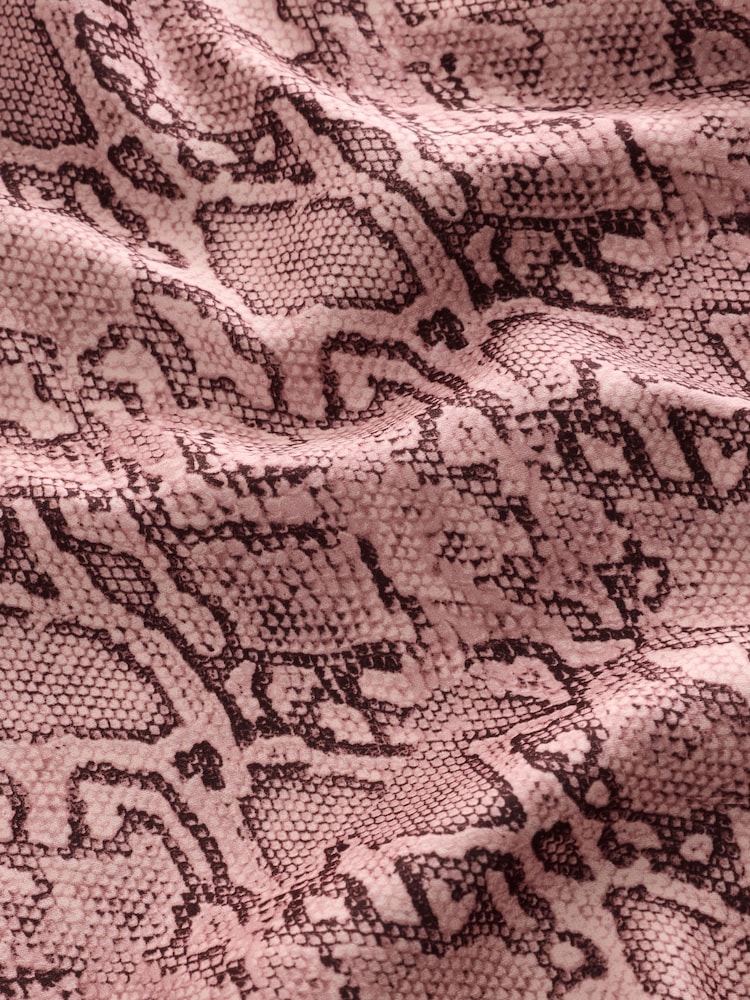 Neutral Snake Print Lace Trim Cami Top - Image 8 of 8