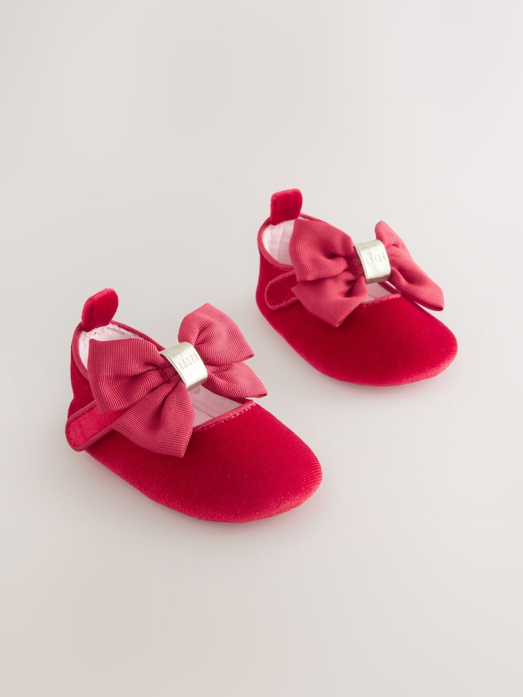Baker by Ted Baker Baby Girls Padders Shoes With Bow - Image 1 of 5