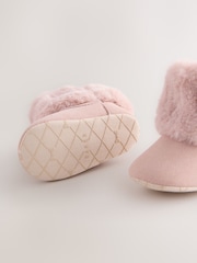 Baker by Ted Baker Baby Girls Faux Fur Trim Padders Boots - Image 5 of 5