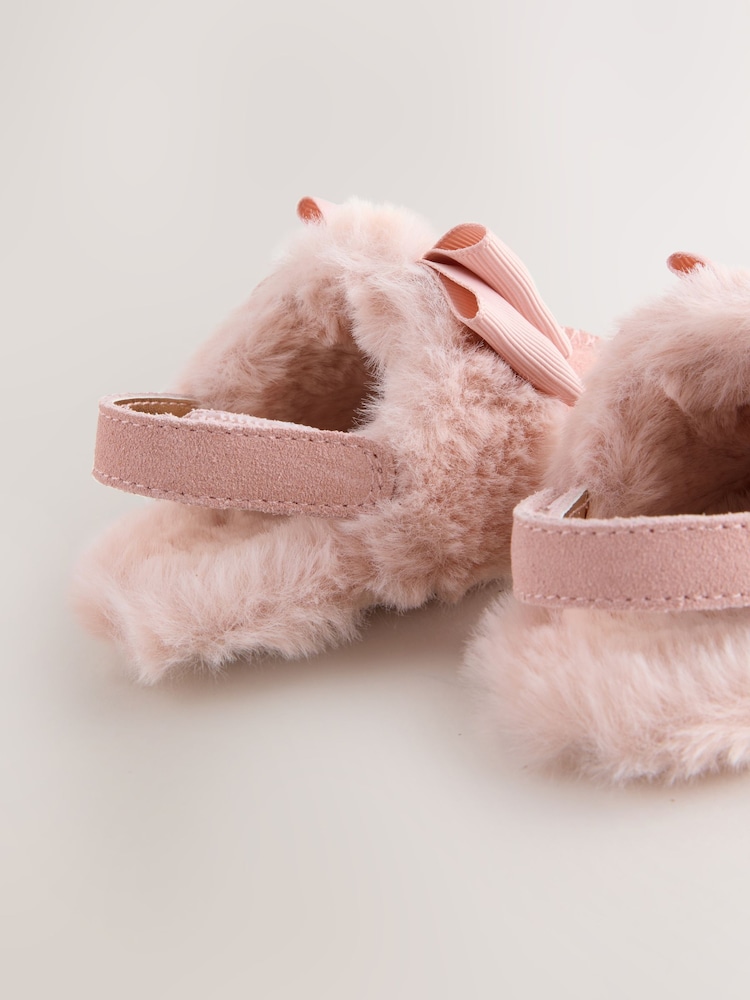 Baker by Ted Baker Baby Girls Faux Fur Trim Padders Mules - Image 6 of 6 Baker by Ted Baker Baby Girls Faux Fur Trim Padders Mules - Image 6 of 6