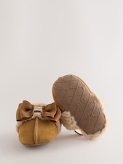Baker by Ted Baker Baby Girls Faux Fur Trim Padders Mules - Image 5 of 6