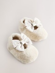 Baker by Ted Baker Baby Girls Padders Shoes With Bow - Image 1 of 5