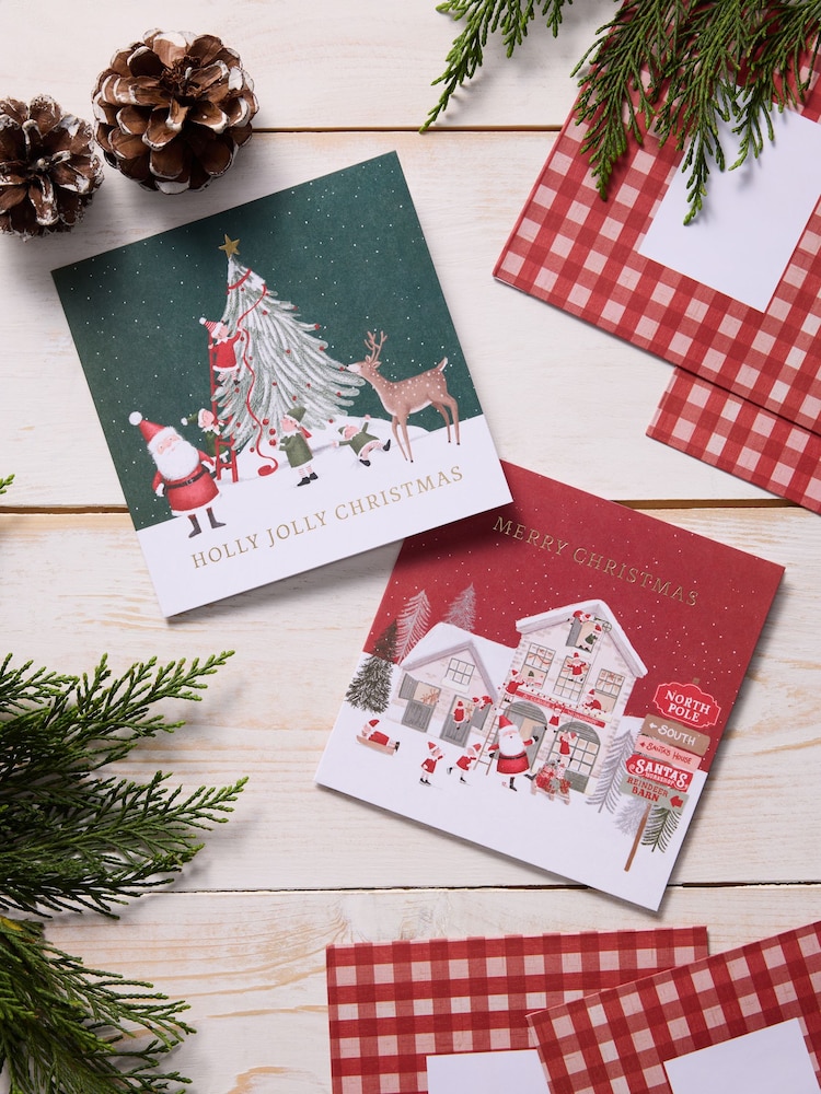 Santa Scene 20 Pack Christmas Cards - Image 2 of 3 Santa Scene 20 Pack Christmas Cards - Image 2 of 3