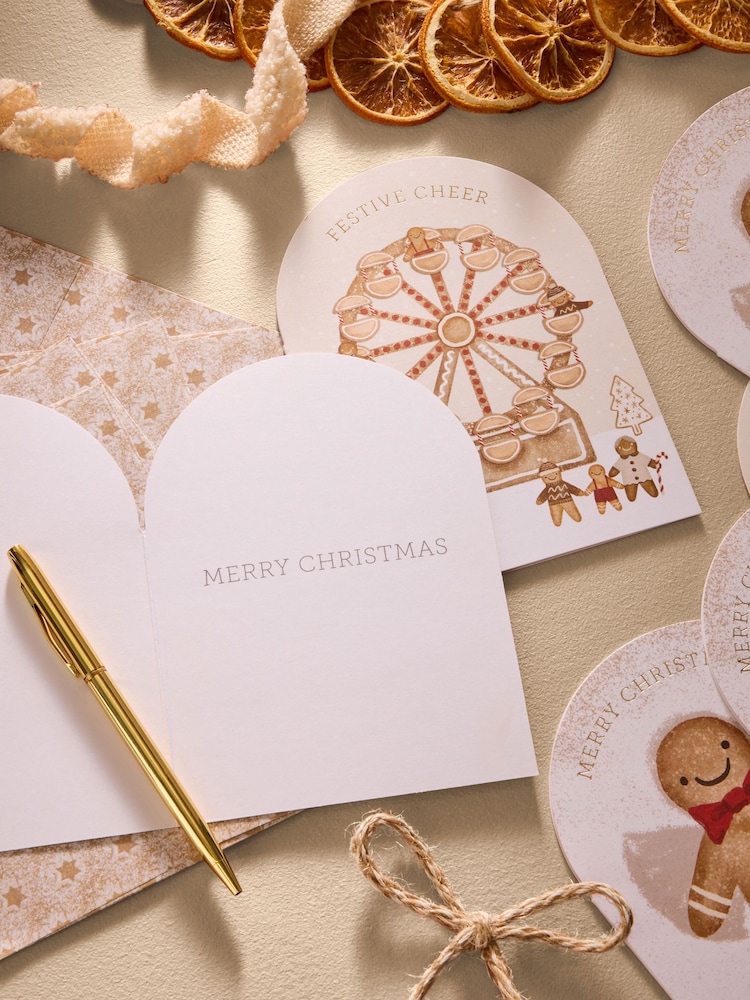 Gingerbread 20 Pack Christmas Cards - Image 2 of 3 Gingerbread 20 Pack Christmas Cards - Image 2 of 3